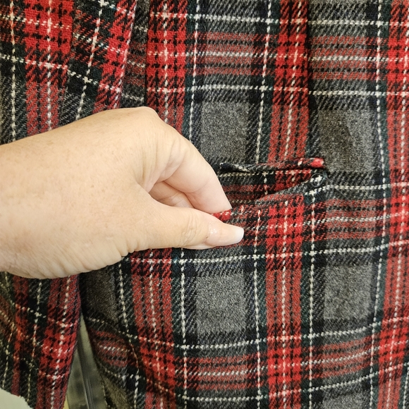 Vintage White Stag 16W Wool Blazer Christmas Holiday Winter 9/13 - Picture 5 of 6